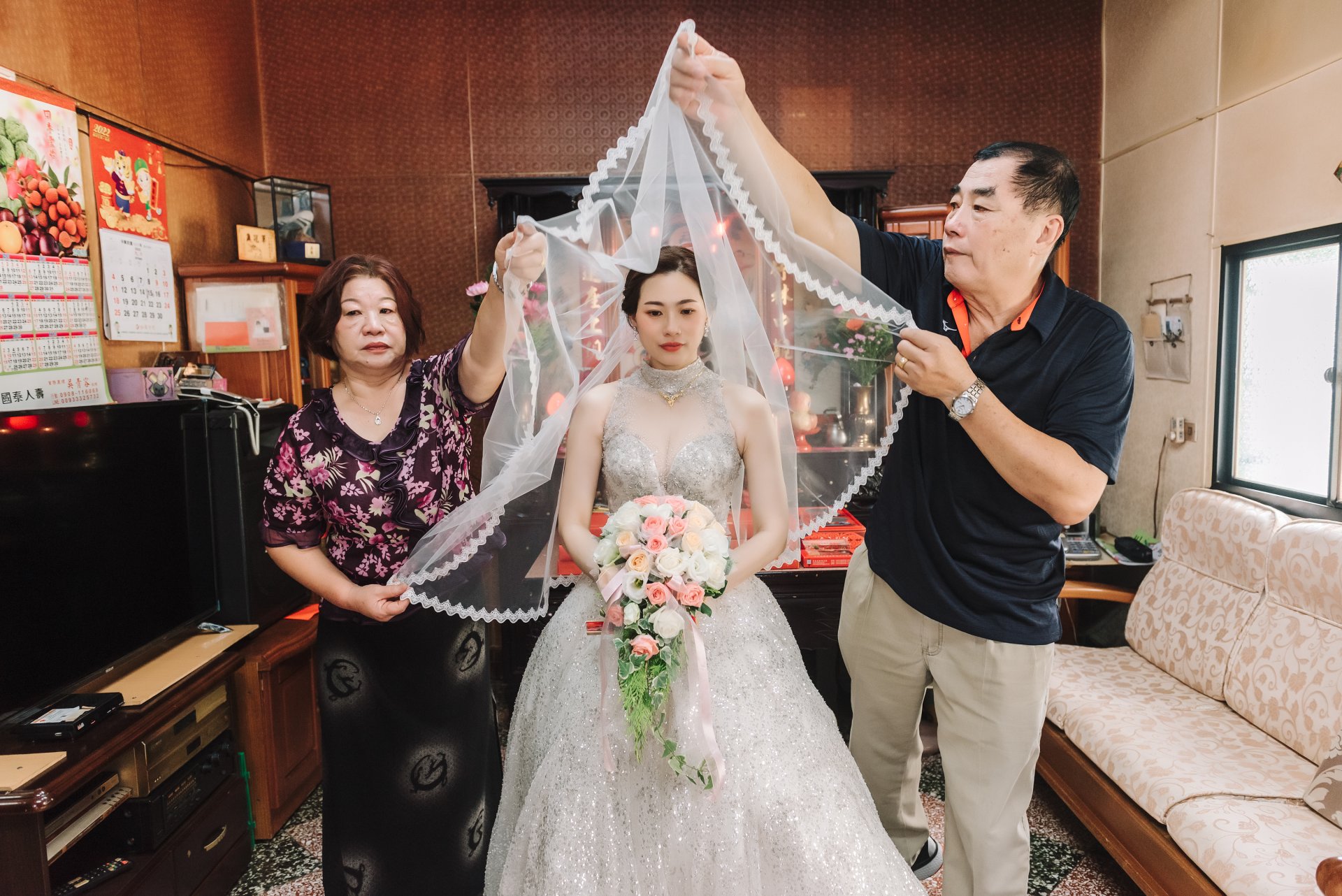 婚禮紀錄|高雄婚攝|屏東婚攝|南部婚攝|文定儀式|迎娶儀式|拜別父母|