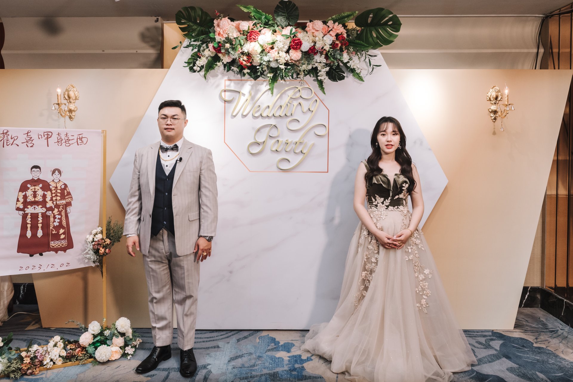 2024031907021122 婚禮紀錄|高雄婚攝|屏東婚攝|南部婚攝|單晚宴|秀禾服|中式禮服|類婚紗|聯上大飯店|晶綺盛宴博愛館|
