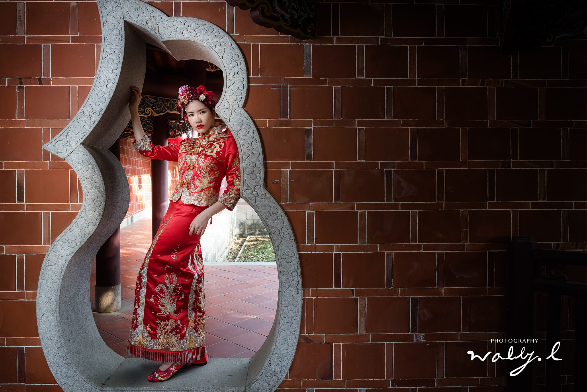 10b395260787372acb05c372fba3356b 中式禮服|龍鳳掛|自主婚紗|婚紗創作|台南鯤鯓宮|
